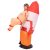 New Halloween Rocket Inflatable Clothing School Performance Family Party Straight Walking Doll Inflatable Clothes