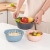 Nordic Style Minimalist Three-Piece Set Household Fruit and Vegetable Drain Screen Kitchen Suitable for Ear Hanging Vegetable Washing Drain Basket Fruit Basket