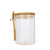 Borosilicate Glass Seasoning Tank with Spoon Salt Jar with Lid Hanging Spoon Set Coffee Bean Storage Tank Sealed Storage
