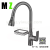  Pull-out Hot and Cold Water Faucet Multi-Function Retractable Rotating with Storage Basket Copper Gun Gray Sink Faucet