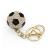 Metal Diamond Sports Football Key Ring Personalized Three-Dimensional 3d Rhinestone Ball Car Key Ring Ornament Gifts