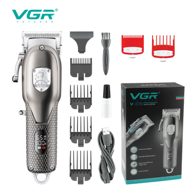 VGR V-276 Adjustable Meatal Hair Cut Trimmer Machine Professional Electric Barber Hair Clipper Cordless with LED Display