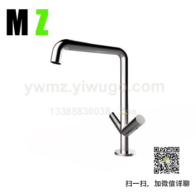 Engineering 304 Stainless Steel Faucet Kitchen Sink Brushed Faucet Hot and Cold Water Washing Basin Faucet