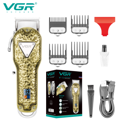 VGR V-143 new design barbershop equipment hair cut machine professional electric cordless hair clipper for men