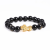 Imitation Obsidian Pi Xiu Bracelet Wholesale Agate-like Six Words Mantra Buddha Beads Bracelet Live Broadcast Small Gift Hand Jewelry