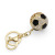 Metal Diamond Sports Football Key Ring Personalized Three-Dimensional 3d Rhinestone Ball Car Key Ring Ornament Gifts