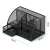 Lattice Room Metal Pen Container Wholesale Storage Box Wrought Iron Grid Pen Holder Multifunctional Pen Holder Office Supplies Stationery