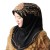 New Phoenix String Big Peony Muslim Beaded Veil Convenient Pullover Simple Headscarf Online Dealer Delivery Spot Batch