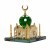 Crystal Gold-Plated Taijiling Mosque Car Decoration Muslim Perfume Holder Decoration Gifts Desktop Decoration