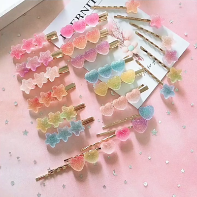 Wholesale Candy Color Bear Hair Clips Pig Hairpin Fashion Cu