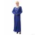 Embroidered Fake Two-Piece Islamic Women's Clothing Elastic Spring/Summer Autumn Muslim Women's Clothes for Worship Service Arab Robe