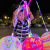 Light-Emitting Swing Ball Children's Inflatable Colorful Toy Elastic Ball Square Park Portable Bounce Ball Stall Night Market