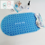 Oval Transparent Pearl Bathroom Mat Multi-Suction Cup Non-Slip Anti-Fall Foot Mat Bath PVC Floor Mat Massage Bean Mat