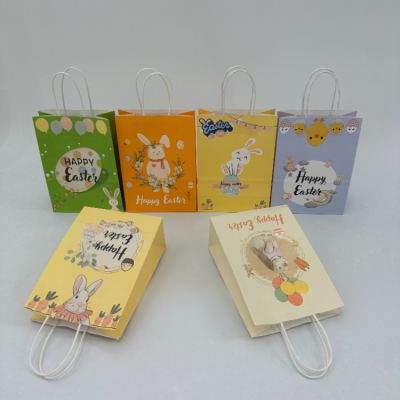 Easter Theme Gift Bag, Paper Bag, Kraft Paper Bag