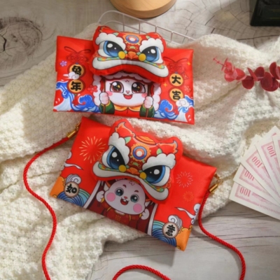 Red Envelope 2023 New Year Rabbit Year Creative Hanging Lucky Packet Children Chinese New Year Horizontal Version Red Pocket for Lucky Money Wholesale