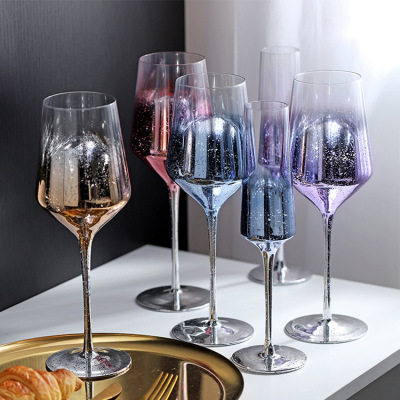 Creative Starry Sky Glass Wine Glass Brandy Glass Champagne Glass Whiskey Shot Glass Household Cold Drink Cup Set