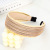 Korean New Headband Fashion Solid Color Woven Wide-Edged Headdress Hair Tie Women's Outing Hair Fixer Face Wash Hair Band F514