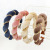 New Internet Celebrity Same European and American Style Headband Hair Tie Texture Metal Chain Sponge Velvet Hair Band R218