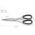 Multifunctional All-Steel Stainless Steel Kitchen Scissors
