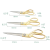 Stainless Steel Gold Plated Dressmaker's Shears