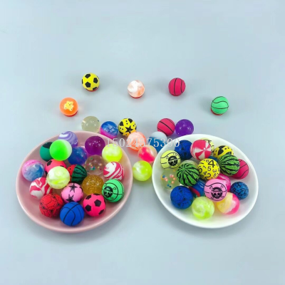 28mm Elastic Ball Rubber Bouncing Ball Children's Pet Toy Zero Yuan Gashapon Machine Special Factory Direct Sales