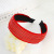 Korean New Headband Fashion Solid Color Woven Wide-Edged Headdress Hair Tie Women's Outing Hair Fixer Face Wash Hair Band F514