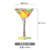 European-Style Painted Wine Glass Goblet Large Household Glass Wine Set Personalized Cocktail Glass Creative Bar Wine Glass