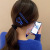 Klein Blue Barrettes Set Korean Style Online Red White Side Clip Hairware High Sense Simple Personality Hairpin Female