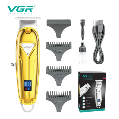 VGR V-062 Metal Professional Blades Electric Barber Mens Hair Trimmer Cordless Zero Cutting machine for Shaver head