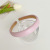 Korean Style Candy Color Headband Solid Color PU Leather Sponge Hair Accessories Headband Girl Hair Fixer