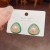 New Sterling Silver Needle Retro Baroque Pearl Stud Earrings for Women Korean Niche Design Green Geometric Earrings Trendy