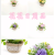 Artificial/Fake Flower Bonsai Woven Wire Mesh Pots of Roses Daily Furnishings Ornaments