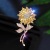 2022 New Temperament Brooch Korean Style Flower Fashion Breastpin Scarf Buckle High-End Corsage Clothes Accessories Wholesale