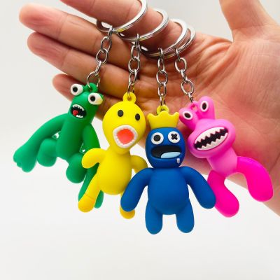 Creative Cartoon Rainbow Friend Keychain Surrounding the Game Pendant Bag Pendant Personalized Gift Cross-Border Supply