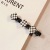 Black and White Houndstooth Braided Hair Barrettes Female Side Internet Celebrity New Hair Pin Forehead Fringe Clip Hair Patch Headdress