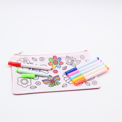 Manufacturers Children's Art Color Brush Water-Based Erasable Color Pencil 12 Color Small Whiteboard Marker Wholesale
