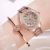 Winter New Full Body Rhinestone Luxury Watch Women's Starry Steel Chain Watch Fashion Temperament Small Dial Watch Women