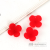 Internet Celebrity Autumn and Winter Kapok Petals Modern Eardrops Material Red Flocking DIY Ornament Accessories