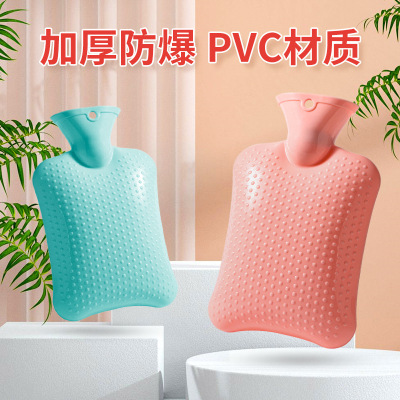 Macaron Heating Pad Small Size Hot-Water Bag High Density PVC Hot Water Bag Water Injection Wholesale Thickened Explosion-Proof Hand Warmer