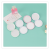 Princess round Portable Double-Sided Foldable Fabric Makeup Mirror Girl Embroidery Small Mirror Portable Dressing Mirror