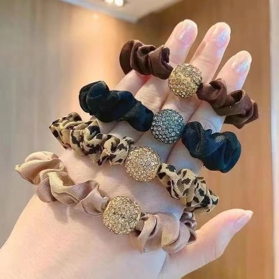 2022 New Style Small Intestine Hair Band Simple Temperament Head Rope Ponytail Rubber Band Female Hair Tie High-Grade Hair Rope Headdress