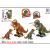 Cartoon Electric Dinosaur Crawling Functional Strips Light Sound Two-Color Mixed Electric Dinosaur