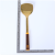 304 Stainless Steel Gold Spatula and Soup Spoon Spatula Colander Hot Pot Spoon Wooden Handle Anti-Scald Spatula Kitchenware Set