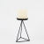 INS Nordic Triangle Tetrahedron Candle Holder Geometric Iron Candle Cup Tray Pillar Candle Plate round Golden Base