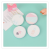 Princess round Portable Double-Sided Foldable Fabric Makeup Mirror Girl Embroidery Small Mirror Portable Dressing Mirror