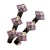 Square Rhinestone Braided Hair Barrettes Female Online Influencer Hairpin Side Cropped Hair Clip Barrettes Artifact Clip Hairware Forehead Bangs Clip