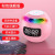 New Cross-Border Clock Colorful Bluetooth Speaker Mini Portable Household Ball Card Lock and Load Spray Computer Audio