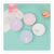 Princess round Portable Double-Sided Foldable Fabric Makeup Mirror Girl Embroidery Small Mirror Portable Dressing Mirror