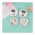 Princess round Portable Double-Sided Foldable Fabric Makeup Mirror Girl Embroidery Small Mirror Portable Dressing Mirror