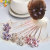 Small Flower Hairpin 4 Pieces Set Crystal Flowers Hairpin Back Head Broken Hair Decorations U-Shaped Headdress Ancient Style Ornament